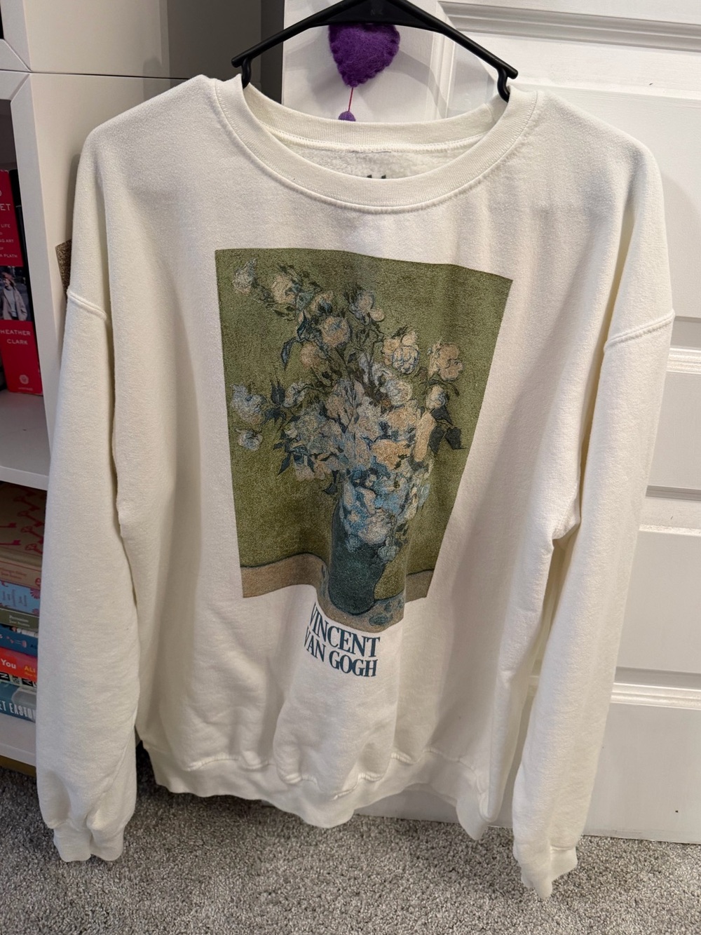 Cream Floral Print Sweatshirt